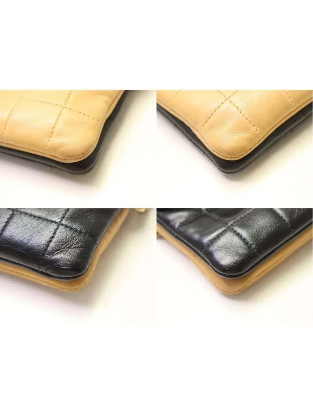 Chanel Choco Bar Lambskin Chain Shoulder Bag